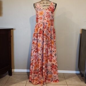 GAP Pink Sleeveless Maxi Dress (M)
